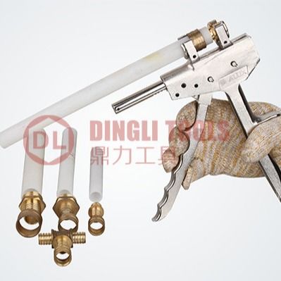 DL-1225 Utensile per pressa per tubi assiale personalizzato Strumento portatile per raccordi per tubi S5